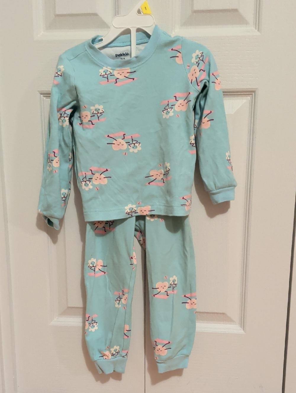 2/15$ Pekkle Light Blue Kids Pajama Set
